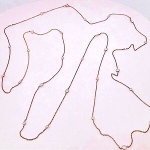 JCM 925 Silver and Gold Plated Station Necklace